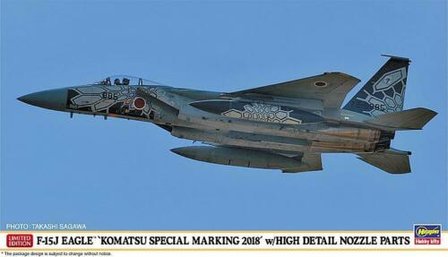Hasegawa F-15J  Eagle  &quot;Komatsu Special Marking 2018 &quot;w/High Detail Nozzle Parts&quot;