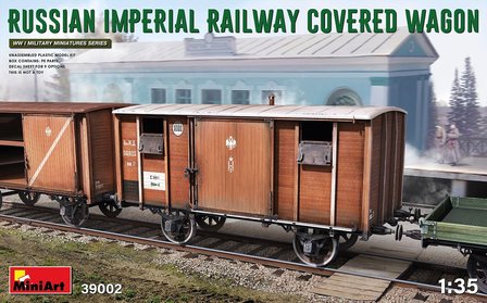 MiniArt 39002 - Russian Imperial Railway Covered Wagon -1:35