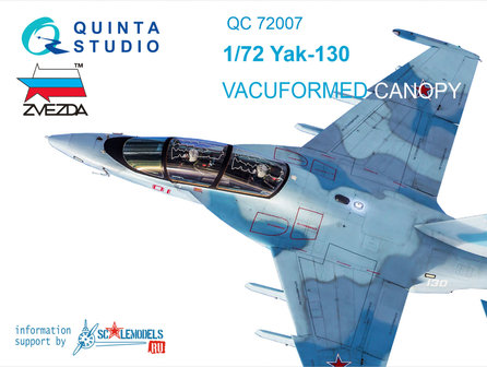 Quinta Studio QD72007 - Yak-130  3D-Printed &amp; coloured Interior on decal paper, advanced skill - 1:72