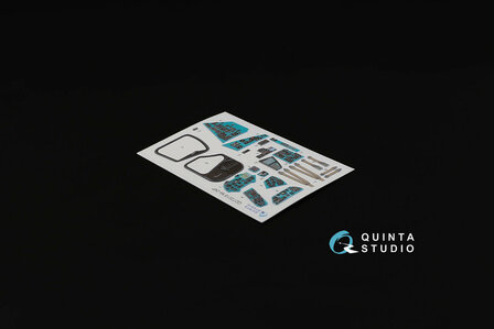 Quinta Studio QD72018 - Mi-24P  3D-Printed &amp; coloured Interior on decal paper  (for Zvezda kit) - 1:72