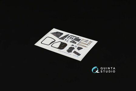 Quinta Studio QD72019 - Mi-24V NATO (black panels)  3D-Printed &amp; coloured Interior on decal paper  (for Zvezda kit) - 1:72