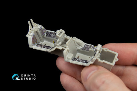 Quinta Studio QD48048 - F-14A  3D-Printed &amp; coloured Interior on decal paper  (for Tamiya kit) - 1:48