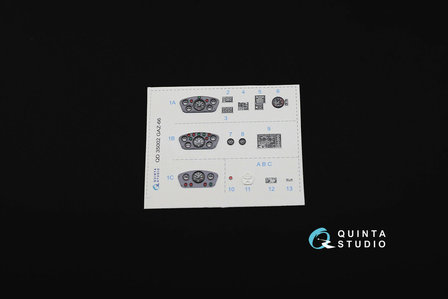 Quinta Studio QD35002 - GAZ-66 Family  3D-Printed &amp; coloured Interior on decal paper  (for Trumpeter kits) - 1:35