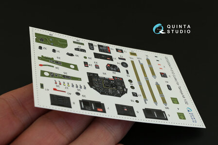 Quinta Studio QD32004 - P-51D Late Mustang  3D-Printed &amp; coloured Interior on decal paper  (for Tamiya kit) - 1:32