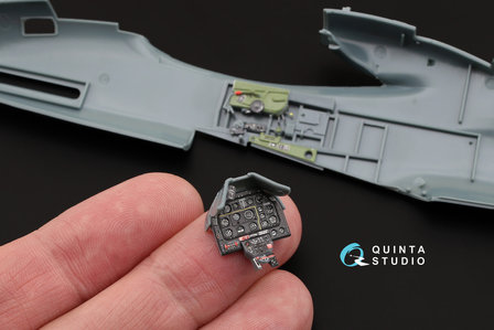 Quinta Studio QD48069 - P-51D Late Mustang  3D-Printed &amp; coloured Interior on decal paper  (for Eduard kit) - 1:48