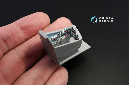Quinta Studio QD48067 - Su-25  3D-Printed &amp; coloured Interior on decal paper  (for Kopro kit) - 1:48