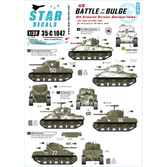 Star Decals 35-c 1047 US BATTLE of the BULGE