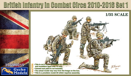 Gecko Models 35GM0015 British Infantry in Combat Circa 2010-2016 Set 1 1:35