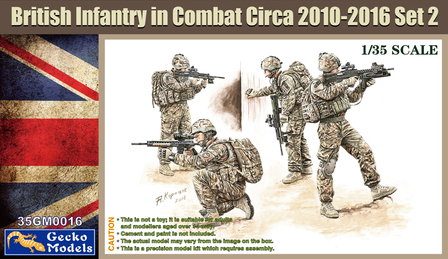 Gecko Models 35GM0016 British Infantry in Combat Circa 2010-2016 Set 2 1:35