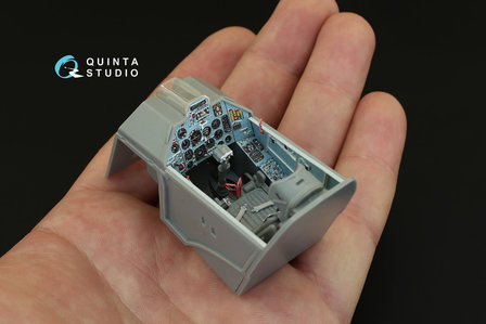 Quinta Studio QD32006 - Su-25UB  3D-Printed &amp; coloured Interior on decal paper  (for Trumpeter kit) - 1:32