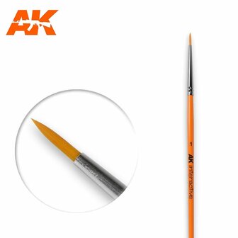 AK603 - 1 Round Brush Synthetic - [AK Interactive]