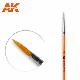 AK605 - 4 Round Brush Synthetic - [AK Interactive]