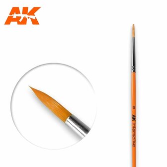 AK606 - 6 Round Brush Synthetic - [AK Interactive]