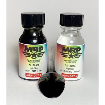 MRP-007 old - 2K Black High Gloss - 2x 15ml - [MR. Paint]