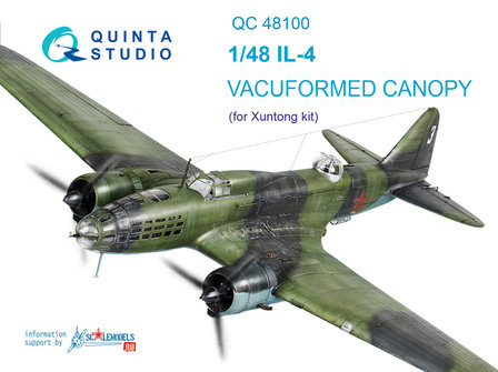Quinta Studio QC48100 - IL-4 vacuformed clear canopy  (for Xuntong kits) - 1:48