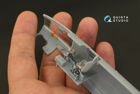 Quinta Studio QD48100 - IL-4 (DB-3F)  3D-Printed &amp; coloured Interior on decal paper  (for Xuntong kit) - 1:48