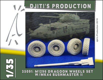 Djiti&#039;s Production 35091 M1296 Dragoon Wheel Set W/MK44 Bushmasters II