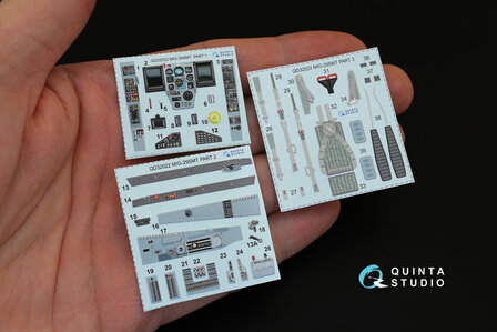 Quinta Studio QD32022 - MiG-29SMT 3D-Printed &amp; coloured Interior on decal paper (for Trumpeter  kit) - 1:32