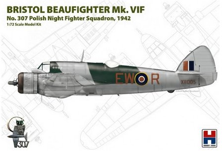 Hobby 2000 72003 Bristol Beaufighter Mk. VIF No.307 Polish Night Fighter Squadron, 1942