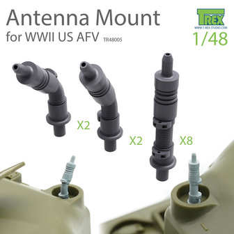 TR48005 - Antenna Mount Set for WWII US AFV - 1:48 - [T-Rex Studio]