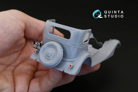 Quinta Studio QD35006 - GAZ-M1 3D-Printed &amp; coloured Interior on decal paper (for Zvezda kits) - 1:35