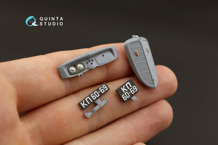 Quinta Studio QD35006 - GAZ-M1 3D-Printed &amp; coloured Interior on decal paper (for Zvezda kits) - 1:35