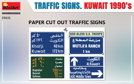 MiniArt 35631 - Traffic Signs Kuwait 1990 - 1:35