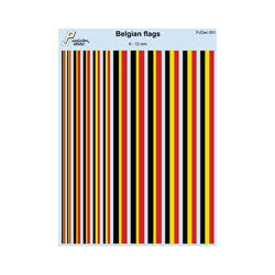 PJ Production Decals PJDec 001 Belgian Flags 