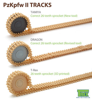 TR85005 - PzKpfw II Tracks Rare Model - 1:35 - [T-Rex Studio]