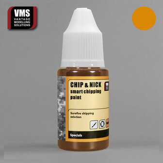 VMS.CN05 - Chip &amp; Nick Smart Chipping Paint - 05 Rusty - 20 ml - [VMS - Vantage Modelling Solutions]