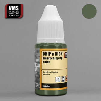 VMS.CN08 - Chip &amp; Nick Smart Chipping Paint - 08 Olive Green - 20 ml - [VMS - Vantage Modelling Solutions]