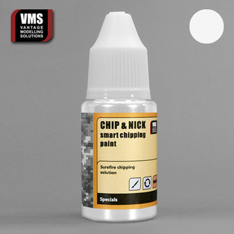 VMS.CN10 - Chip &amp; Nick Smart Chipping Paint - 10 White - 20 ml - [VMS - Vantage Modelling Solutions]