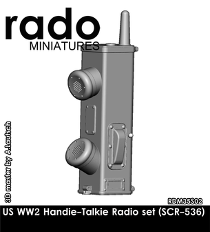 RDM35S02 - US WW2 Handie-Talkie Radio Set (SCR-536) - 1:35 - [RADO Miniatures]