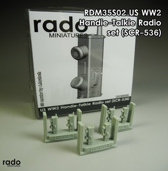 RDM35S02 - US WW2 Handie-Talkie Radio Set (SCR-536) - 1:35 - [RADO Miniatures]