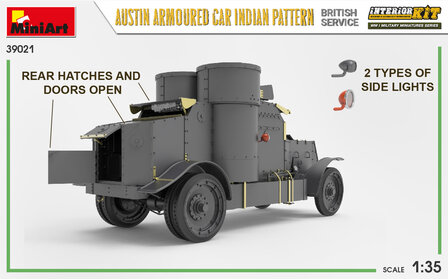 MiniArt 39021 - Austin Armoured Car Indian Pattern British Service INTERIOR KIT- 1:35