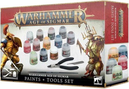 Warhammer 80-17 Paints + Tools Set