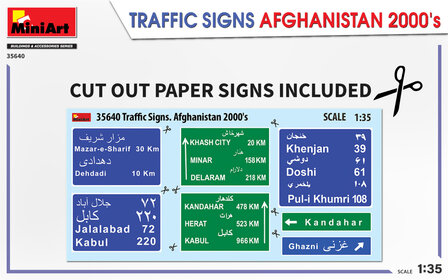 MiniArt 35640 - Traffis Signs Afghanistan 2000&rsquo;s - 1:35