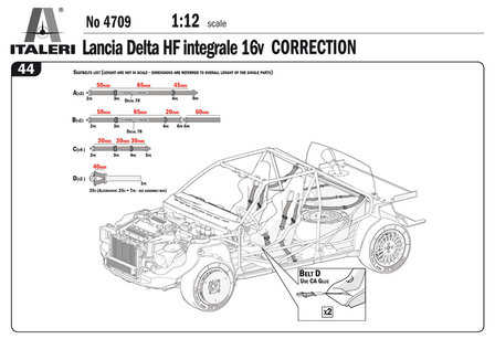 Italeri 4709 - Lancia Delta HF Integrale 16V - 1:12