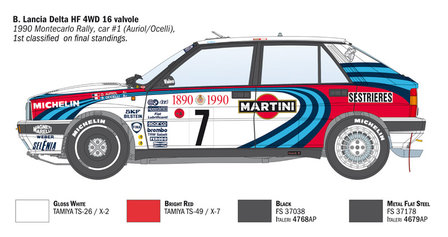 Italeri 4709 - Lancia Delta HF Integrale 16V - 1:12