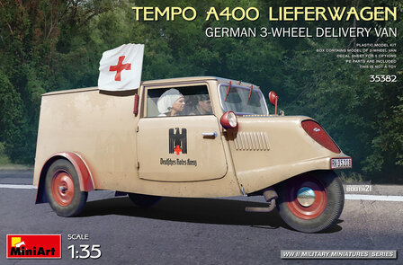 MiniArt 35382 - Tempo A400 Lieferwagen. German 3-Wheel Delivery Van - 1:35