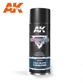 AK1059 - Wargame Color - Cold Blood Turquoise Spray - [ AK Interactive ]