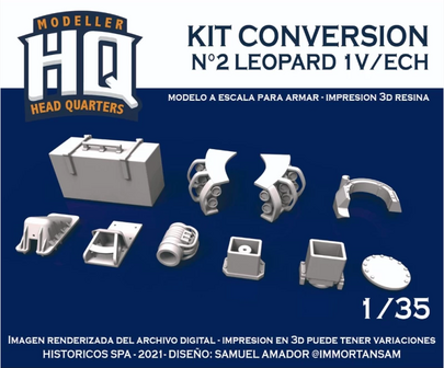 HQ35102 - Leopard 1V - ECH (Kit Conversion #2) - 1:35 - [HQ - Modeller`s Head Quarters]