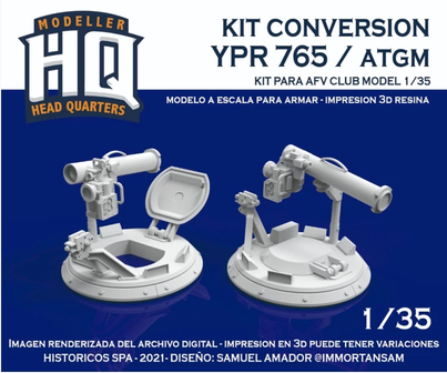 HQ35104 - YPR 765 / ATGM (Kit Conversion) - 1:35 - [HQ - Modeller`s Head Quarters]