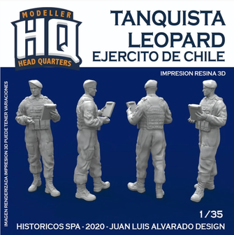HQ35301 - Tanquista Leopard Ejercito De Chile - 1:35 - [HQ - Modeller`s Head Quarters]