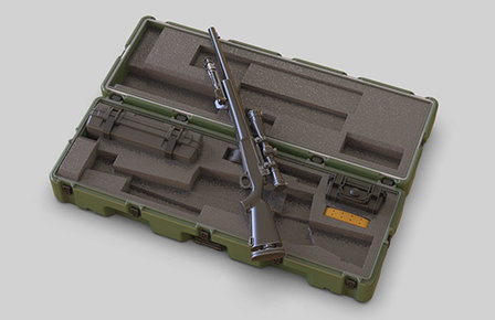 Eureka XXL E-075 - Modern US Army PELICAN&trade; M24 Rifle Case with M24 Sniper Weapon System  - 1:35