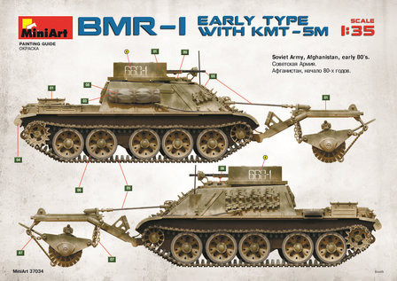 MiniArt 37034 - BMR-1 Early Mod. with KMT-5M - 1:35