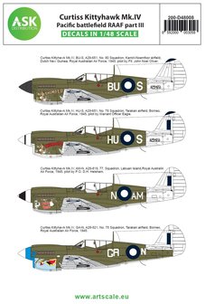 ASK 200-D48008 Curtiss P-40N Warhawk &quot;Pacific Battlefield Raaf part III