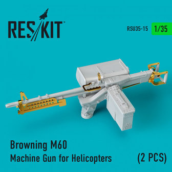 RSU35-0015 - Browning M60 Machine Gun for Helicopters (2 pcs) - 1:35 - [RES/KIT]