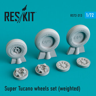 RS72-0313 - Super Tucano wheels set (weighted) - 1:72 - [RES/KIT]