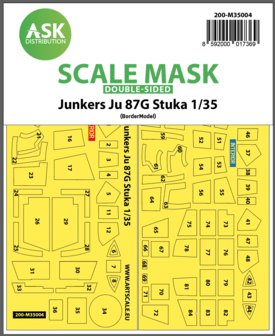 ASK 200-M35004 - Junkers Ju 87G Stuka double-sided painting mask for Border Model - 1:35